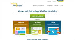 Desktop Screenshot of easywebcontent.com
