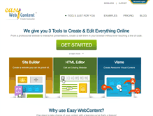 Tablet Screenshot of easywebcontent.com